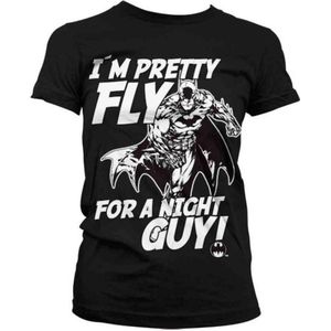 DC Comics Batman Dames Tshirt -XL- I´m Pretty Fly For A Night Guy Zwart