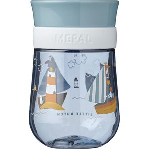 Mepal Mio 360° oefenbeker – 300 ml – Makkelijk vast te houden – Kinderservies – Sailors bay