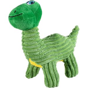 Duvoplus - Speelgoed Voor Dieren - Hond - Pluche Dino Brontosaurus Corduroy 24x12x24cm Groen - 1st