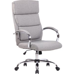 Bureaustoel - Kantoorstoel - Design - In hoogte verstelbaar - Polyester - Grijs