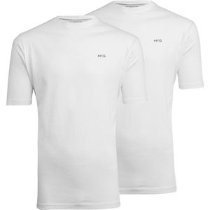 McGregor Heren T-shirt Wit | 2-pack| Basics van 100% Katoen | Ronde Hals / O Hals | Maat S | McGregor New York | Heren Basic T-shirt Maat S