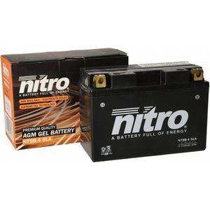 Nitro gel accu voor motoren - 12 volt 8 ampère - onderhoudsvrij - NT9B-4