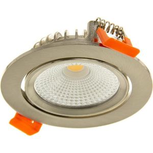 Led Inbouwspot - Slim-Fit - Varda - 23mm - Dimbaar - 5W - Zilver - 2700K