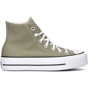 Converse Chuck Taylor All Star Lift Platform Hoge sneakers - Dames - Groen - Maat 41,5