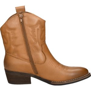 SUB55 Western boots Enkellaarsjes Hak - cognac - Maat 44