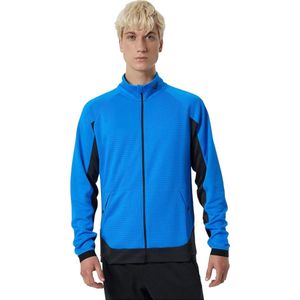 New Balance R.W.T. Grid Knit Jacket MJ21053SBU, Mannen, Blauw, Jasje, maat: XL