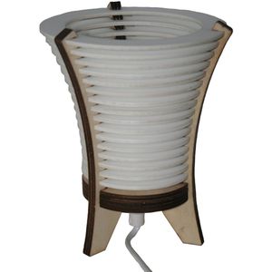 Tafellamp 'Ringen' - modern vormgegeven tafellamp inclusief 5 watt LED lichtbron