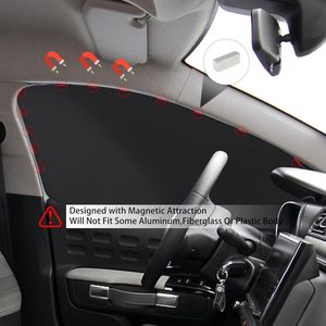 Zonwering voor in de auto, autogordijnen - polyester, zwart, anti-uv voor auto, baby, kinderen, huisdieren, volwassenen, auto-zij-achterzonwering, persoonlijke privacy, 2 stuks