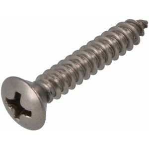 Plaatschroef RVS A2 4,2x38 – zak a 12 stuks – lenskop – kruiskop PH-2 – zelftappend – DIN 7981C