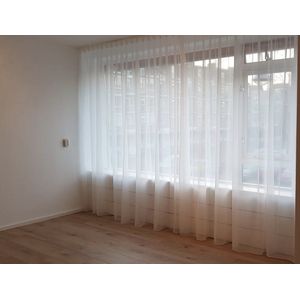 Vitrage voile Off-White (gebroken wit) glas vitrage 2 stuks x 175 breed x 255 hoog