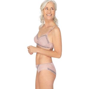 Amoena Cherish Rio Slip C0585 - dusky pink/light grey - maat 42