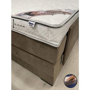 Topper 130x190 - Platinum - 12 cm dik - Bamboo Hoes - Hybride Schuim - Topdekmatras