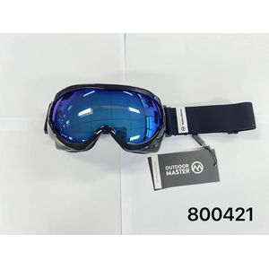 OUTDOOR MASTER OTG Skibril | 100% UV beschermende ski/snowboard-bril voor heren, dames en jongeren | Te gebruiken over zonnebril | Licht, flexibel frame met dubbel gelaagd vizier voorkomt condens | Compatible met elke helm