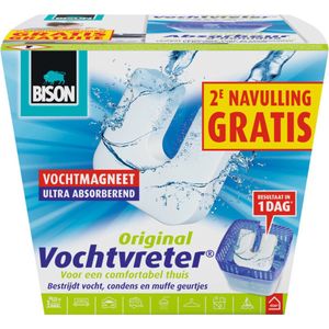 2x Bison Vochtvreter + 2 Navullingen Neutraal 2 x 450 gr