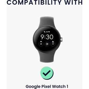 kwmobile Horloge standaard geschikt voor Google Pixel Watch 1 Laadstation - Oplaad houder - Lichtgewicht siliconen houder in zwart