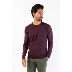 Presly & Sun Heren Knitted Pullover - Maat XXL - Bordeaux - Will