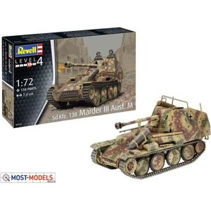 1:72 Revell 03316 Sd.Kfz. 138 Marder III Ausf. M Plastic Modelbouwpakket