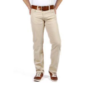 MASKOVICK Heren Clinton Twill stretch Regular -  Sand - W42 X L34