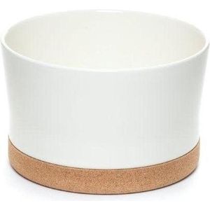 Amorim Cork Soulmate Dressing Saladekom - Kurk/Keramiek - Ø24 cm - Wit