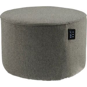 Cosipouf Comfort Grey 60x40cm - 3 Warmtestanden - Wasbare poefhoes - Inclusief oplaadbare batterij en adapter