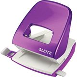 Leitz NeXXt WOW Perforator 5008  - Perforeert Tot 30 Vel - Voor Mappen En Ringbanden - Paars Metallic - Ideaal Voor Thuiskantoor/Thuiswerkplek