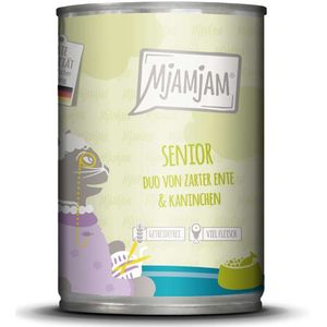 MjAMjAM Cat - Heerlijke Maaltijden Senior Duo Blik 6x400g - Eend & Konijn