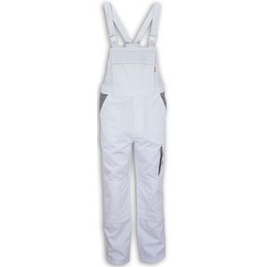 Carson Workwear 'Contrast Bib Pants' Tuinbroek/Overall White - 56