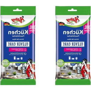 XXL vochtige doekjes voor de keuken - huishouden - sinaasappelgeur - 48 doeken - Made in Germany vochtige doekjes handen