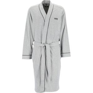 HUGO BOSS heren ochtendjas (dun) - kimono - grijs - Maat: XL