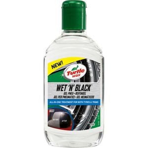 Turtle Wax Wet N Black Tyre & Trim Gel - bandenonderhoud - bandenreiniger - banden en kunststof behandeling - 300ml