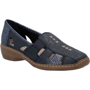 RIEKER 41385-15 Instapper blauw maat 36