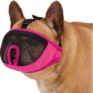 Trixie - muilkorf voor rassen met platte snuit - Maat S/M Engelse Bulldog - 24 cm