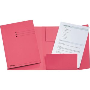 Dossiermap esselte manilla 3-klep roze