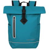 travelite Vrije tijd rugzak Rugzak Basics Roll-Up Backpack Plane 19L Harbor Blue Blauw