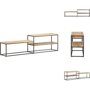 vidaXL Industriële Stereokast - Hout - 180 x 30 x 50 cm - Kast