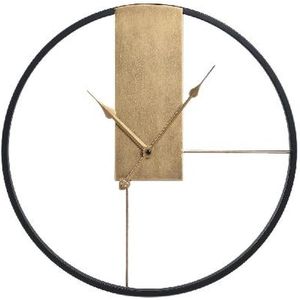 PTMD Lolae Gold Iron Round Wall Clock S