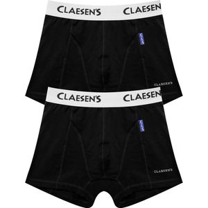 Claesen's® - Jongens Boxershorts 2-pack Zwart - Black - 95% Katoen - 5% Lycra