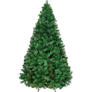 Kunstkerstboom - Kunst Kerstboom - Kerst - Kerstboomstandaard - Vouwsyteem - Kunststof - PVC - 210cm - Groen