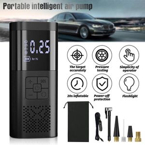 Compressor Bandenpomp - Draagbare Luchtcompressor - 2000mAh - Elektrische Fietspomp - Fiets/auto/motor/bol/luchtbed