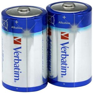 Verbatim - D Alkaline Battery 2PK