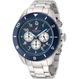 Nautica Nautica One Analog Watch Case: 100% Roestvrij Staal | Armband: 100% Roestvrij Staal 48 mm NAPNOS405