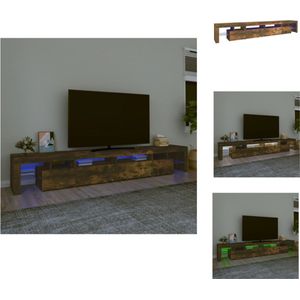 vidaXL TV-meubel - n - t - b - - TV-meubels - 260 x 36.5 x 40 cm - Gerookt eikenkleur - Met LED-verlichting - Kast