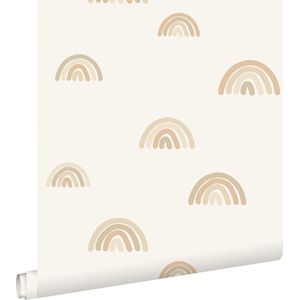 ESTAhome behang regenboogjes beige - 53 cm x 10.05 m - 139685