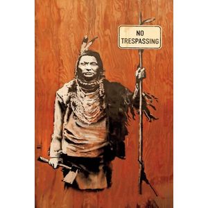 BANKSY No Trespassing Canvas Print