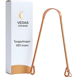 INCLUSIEF Ayurvedische tongdiagnose! Professionele Tongschraper koper, Hoogste kwaliteit / Meest gebruikt in de Ayurveda / 100% Koperen Tongschraper / Antibacterieel / 1 Stuk