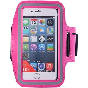 Hardloop Armband Telefoon | Geschikt voor OnePlus Nord CE| Hardloop Armband | Sport Hardloopband | Hardloop Telefoonhouder | Donker roze
