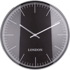 H&S-Collection-Wandklok-London-zilver-zwart