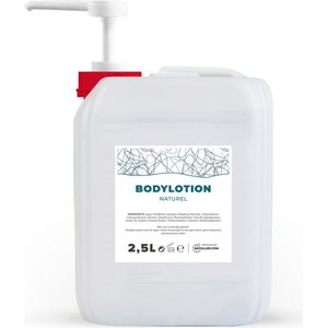 Bodylotion - Naturel - 2,5 Liter - Jerrycan - Met pomp - Navulling - Navullen