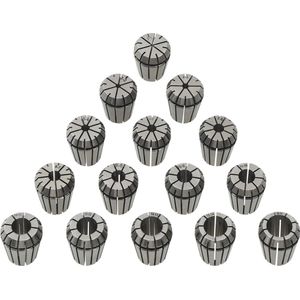 vidaXL 15-delige Spantangenset ER25 - Zilver Spantangen - ER25 - Metaalbewerking - Cnc - Freesmachine