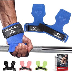 Leer, lifting straps voor bodybuilding, gewichtheffen, krachttraining en fitness, speciaal ontwikkeld voor zware gewichten, professionele lifting straps krachttraining voor vrouwen en mannen